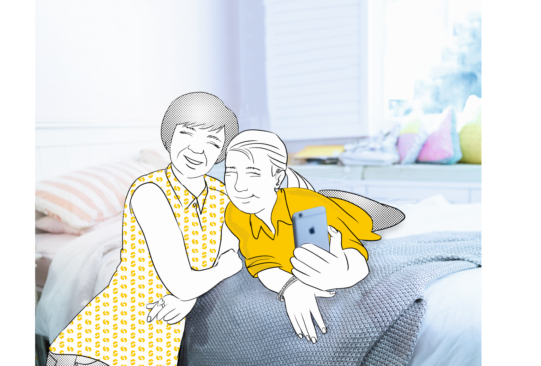 为家人寻求帮助